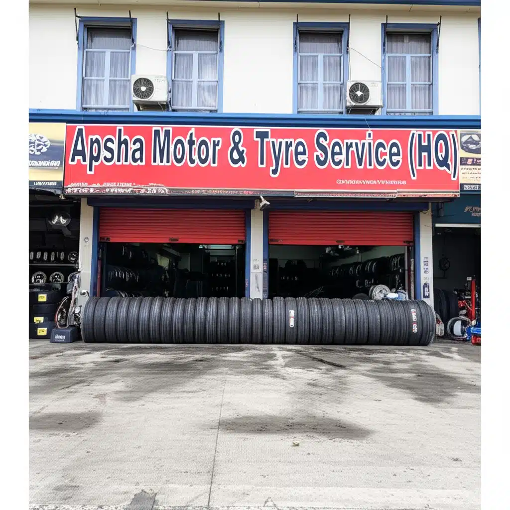 Apsha Motor & Tyre Service (HQ) 1 Apsha Motor & Tyre Service (HQ): Perkhidmatan Ban dan Enjin Terdekat