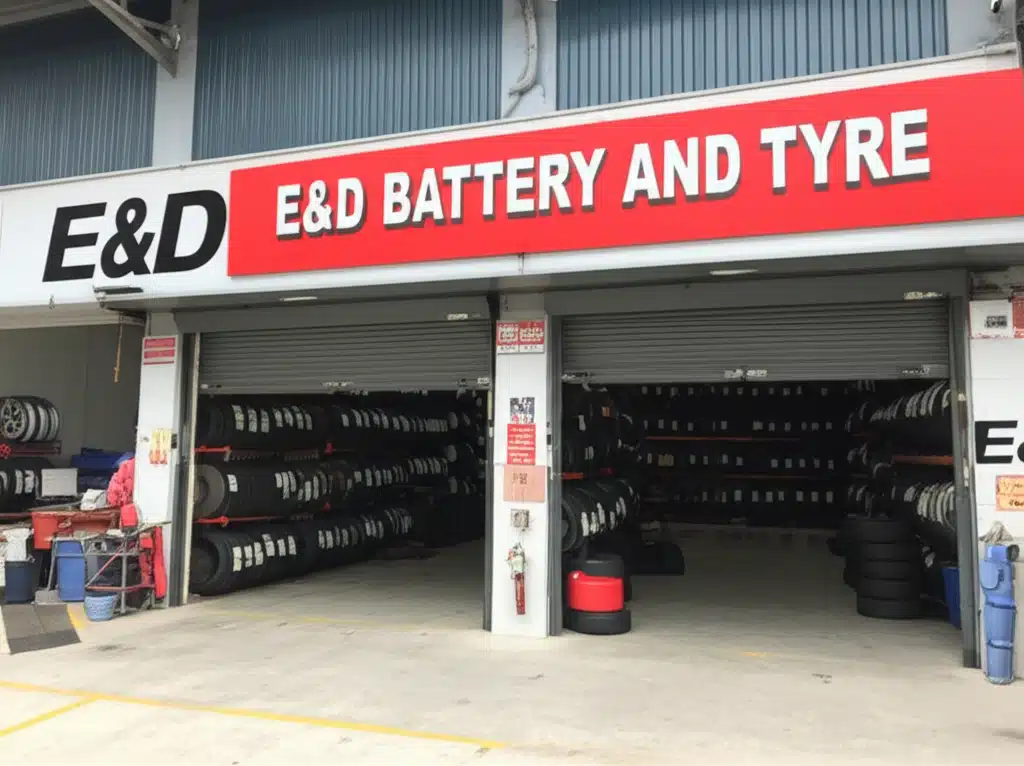E&D BATTERY AND TYRE 1 Bateri & Tayar E&D: Perkhidmatan Bateri dan Tayar Tepercaya