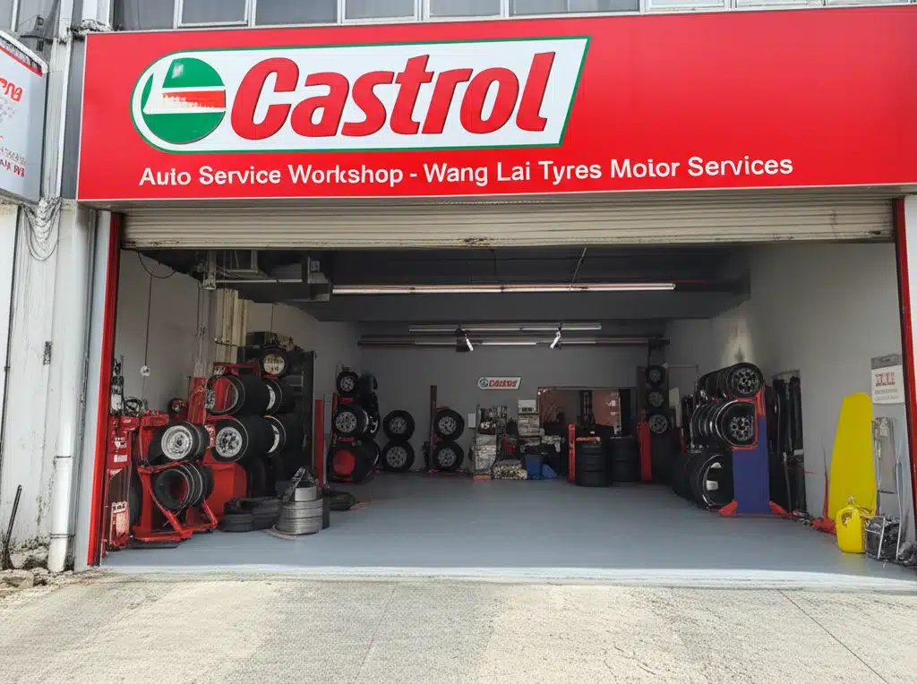 Castrol Auto Service Workshop - Wang Lai Tyres Motor Services 1 Bengkel Khidmat Kereta Castrol - Wang Lai Tyres Motor Services
