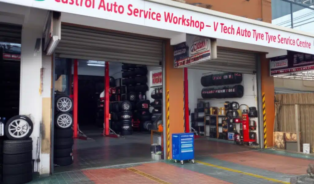 Bengkel Perkhidmatan Tayar V Tech Auto & Castrol Auto Service