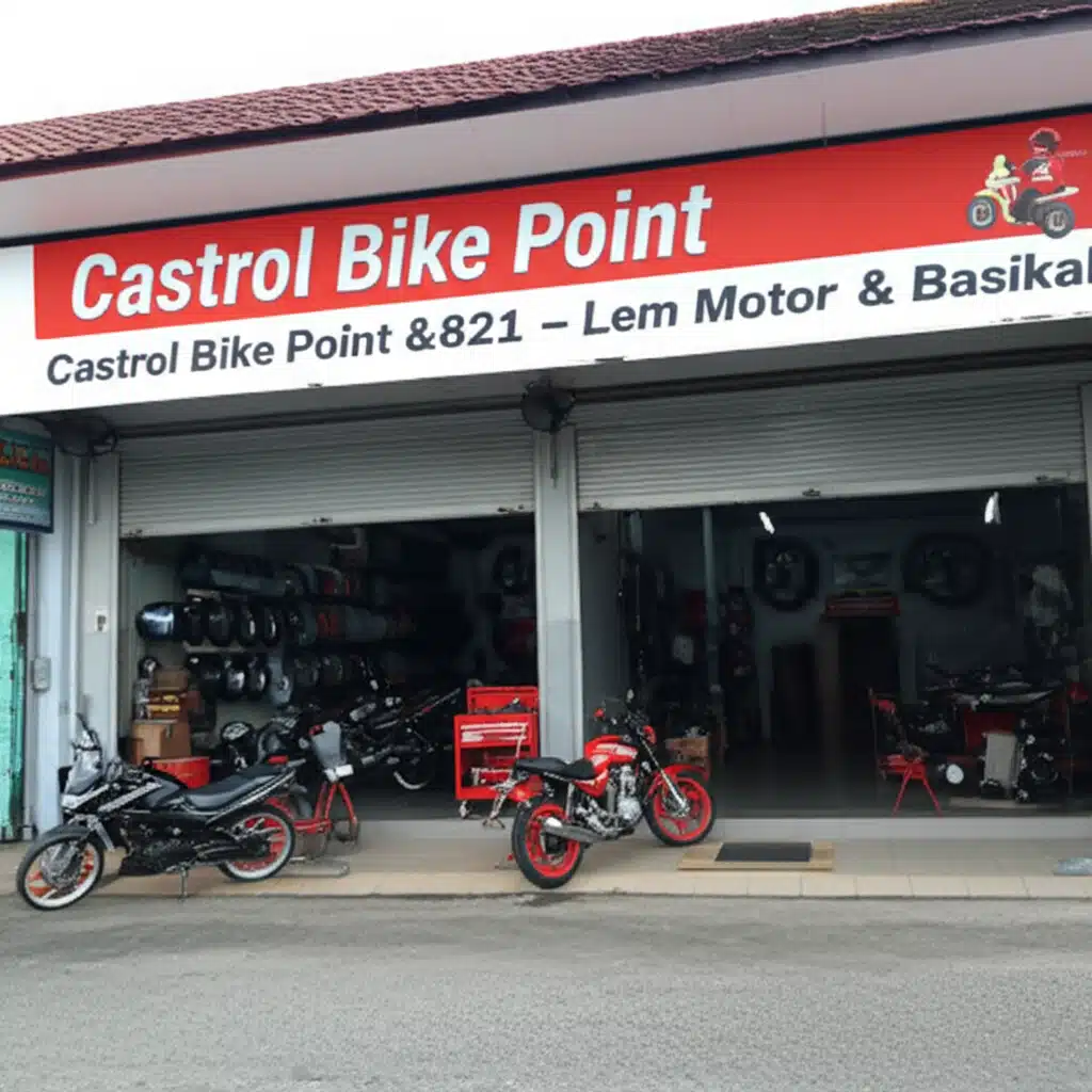 Castrol Bike Point: Perkhidmatan Lem Motor & Basikal Terdekat