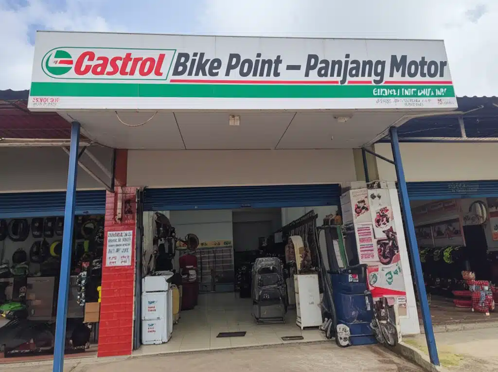 Castrol Bike Point - Panjang Motor 1 Castrol Bike Point: Perkhidmatan Penuh untuk Motosikal di Panjang Motor