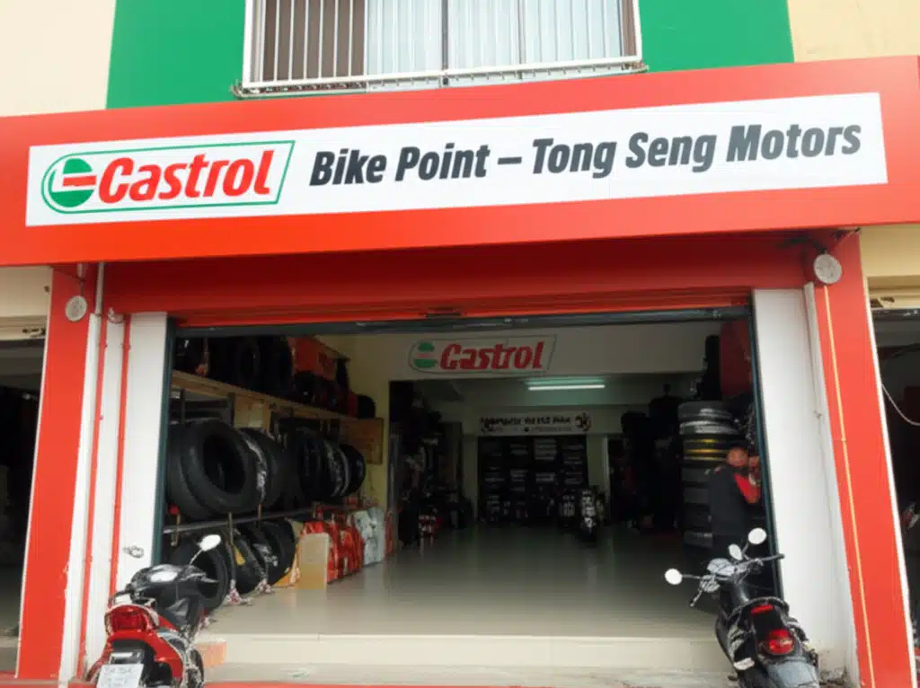 Castrol Bike Point di Tong Seng Motors: Servis Motosikal Terdekat