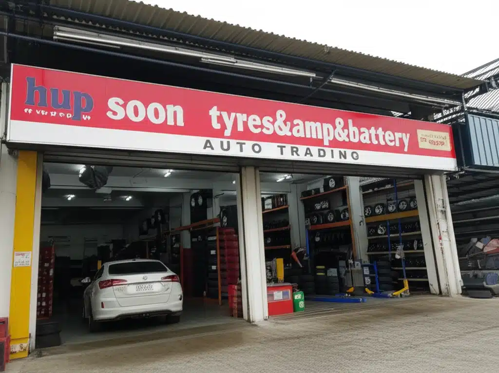Hup Soon: Tayar, Bateri & Perkhidmatan Auto Terbaik