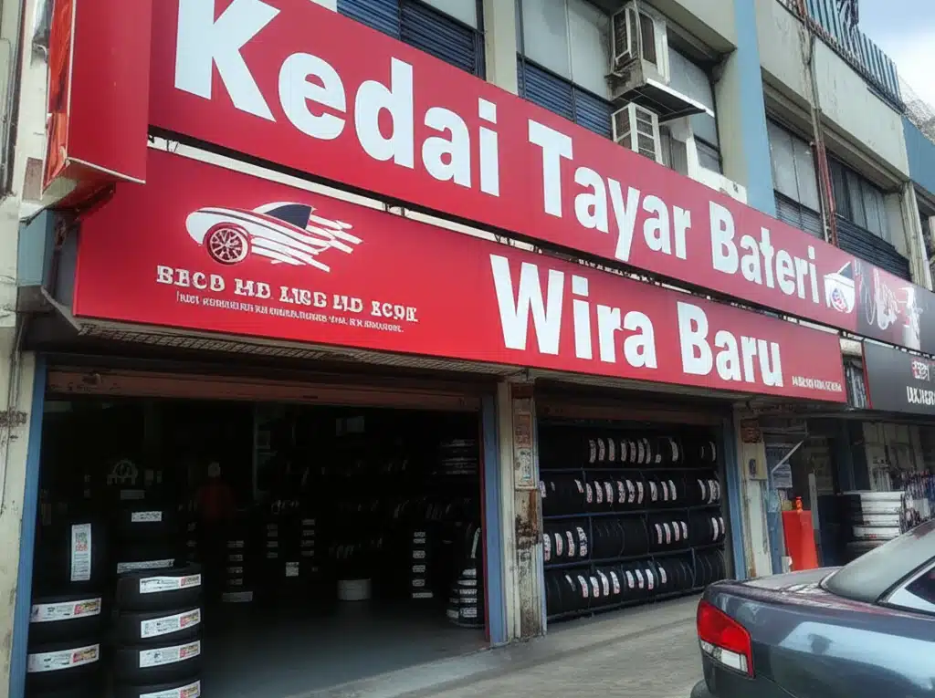 Kedai Tayar & Bateri Wira Baru 1 Kedai Tayar & Bateri Wira Baru: Penjualan & Perkhidmatan Terbaik