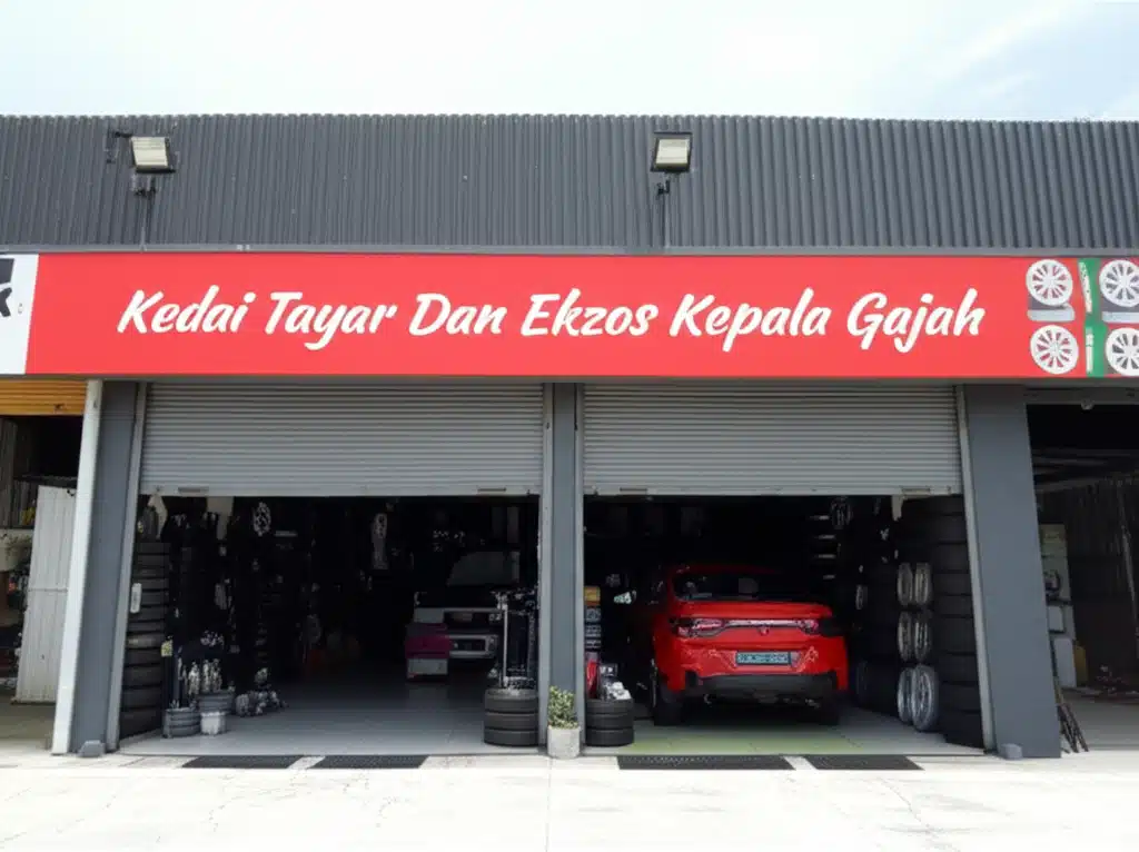 Kedai Tayar Dan Ekzos Kepala Gajah 1 Kedai Tayar & Ekzos Kepala Gajah: Perkhidmatan Tayar dan Ekzos Terdekat