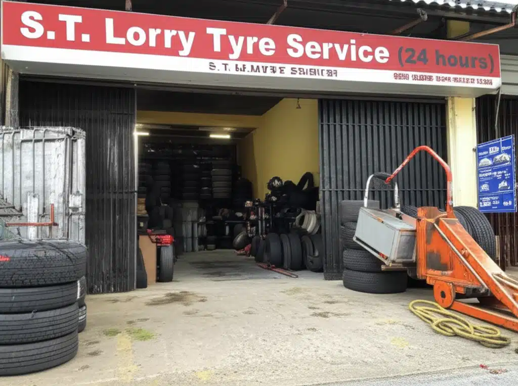 S.T. Lorry Tyre Service (24 hours) 1 Khidmat Tayar Lori S.T. (24 Jam) - Perkhidmatan Tayar Lori Terbaik