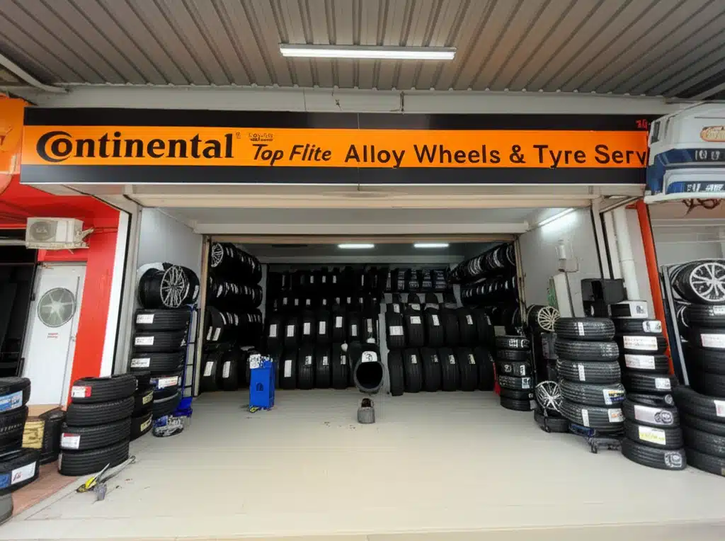 Continental Top Flite Alloy Wheels & Tyre Service 1 Khidmat Tayar & Rim Alloy Continental Top Flite