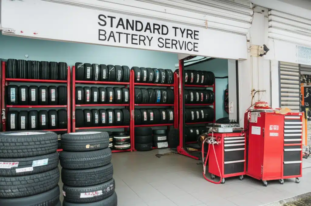 Standard tyre and battery service 1 Khidmat tayar dan bateri standard - Penyelesaian mudah untuk kenderaan anda