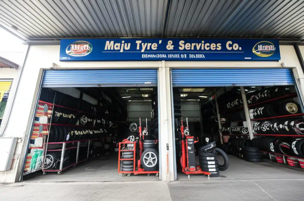 Maju Tyre & Services Co 1 Maju Tyre & Services Co: Perkhidmatan Ban dan Tayar Terbaik