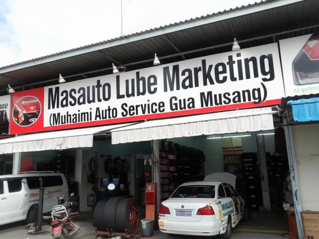 Masauto Lube Marketing di Muhaimi Auto Service Gua Musang