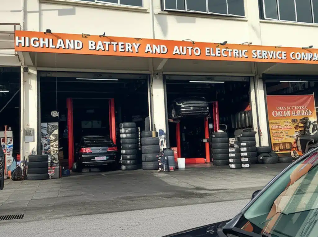HIGHLAND BATTERY AND AUTO ELECTRIC SERVICE COMPANY 1 Perkhidmatan Bateri dan Elektrik Auto Highland - Highland Battery