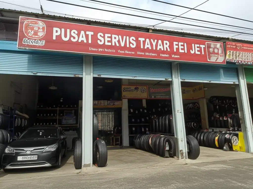 Pusat Servis Tayar Fei Jet 1 Servis Tayar Fei Jet: Pusat Pemeliharaan dan Perbaikan Tayar Profesional