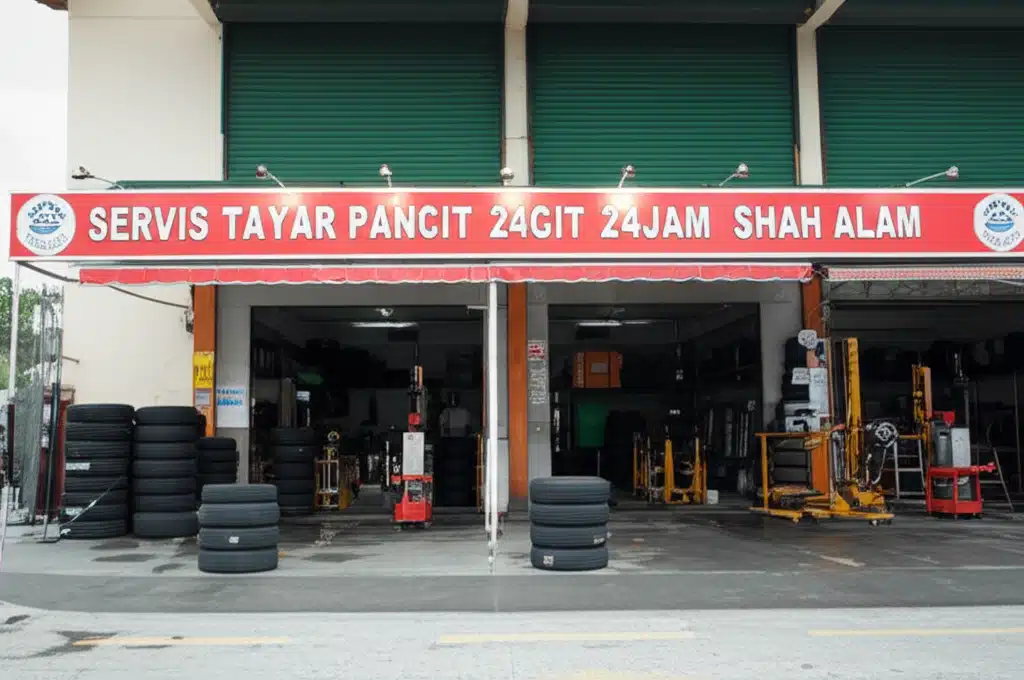 SERVIS TAYAR PANCIT 24JAM SHAH ALAM 1 Servis Tayar Pancit 24 Jam di Shah Alam - Pandu Teman