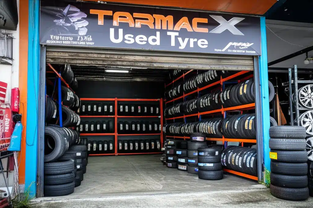 TarmacX Used Tyre 1 Tayar terpakai TarmacX: Pilihan berkualiti untuk kenderaan anda.