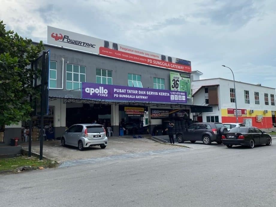 pusat tayar servis kereta pd sunggala gateway